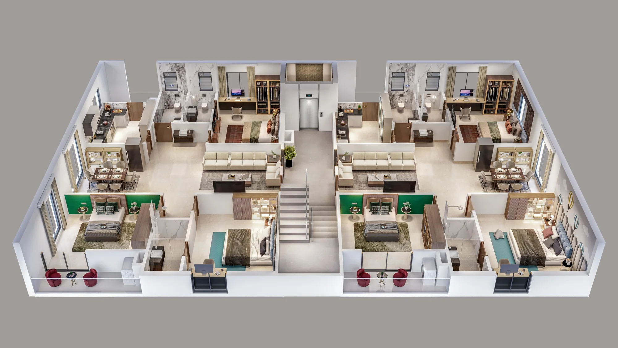 Whole-floor plan