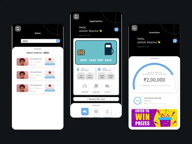 field app — fuel cards & collections — undisclosed client