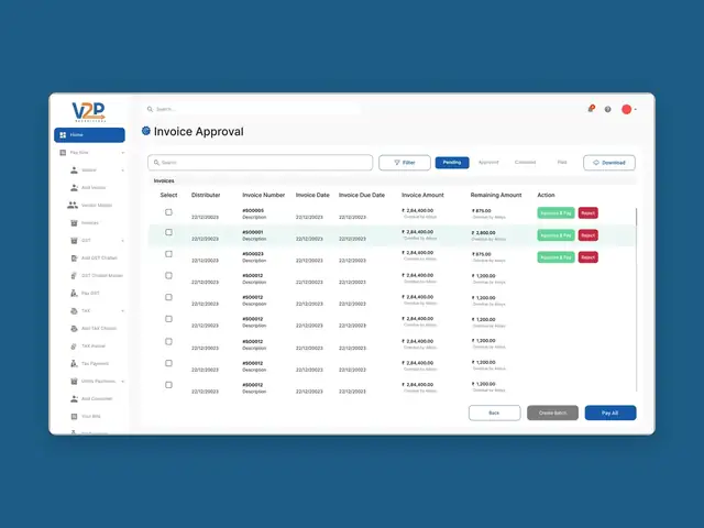 V2P — B2B payments portal — V2P
